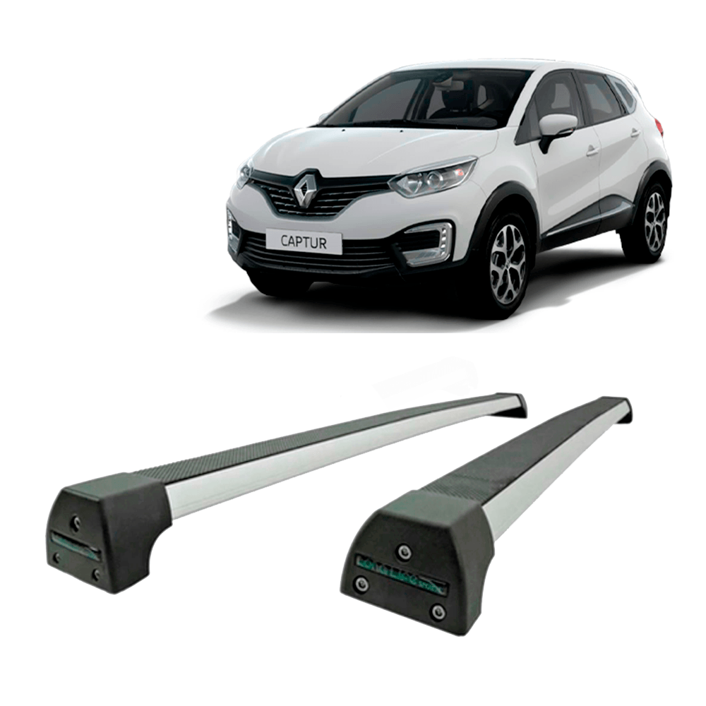 Rack De Teto Life Sports Alumínio Captur 2017 até 2023 - 4 Portas.