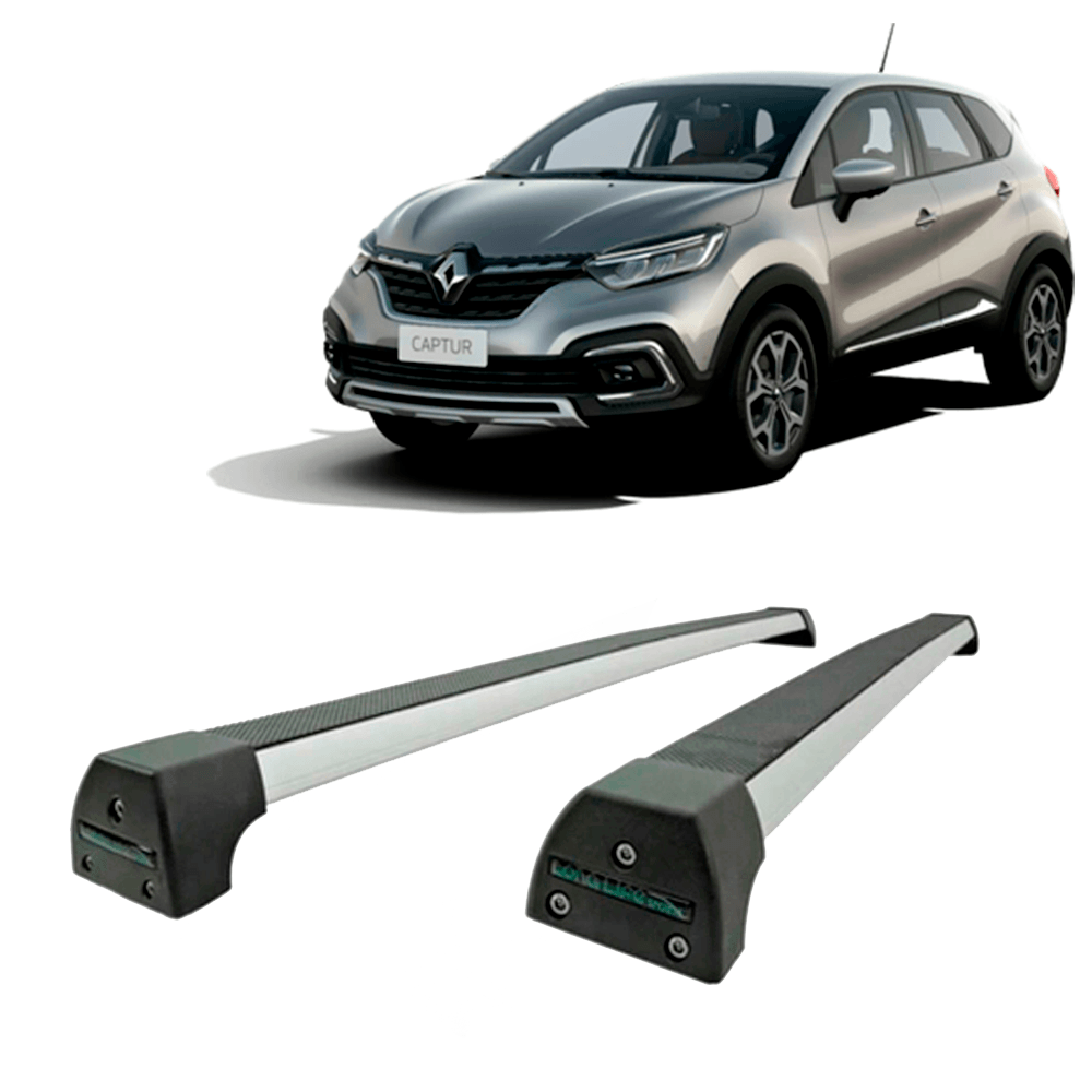 Rack De Teto Life Sports Preto Captur 2017 até 2023 - 4 Portas.