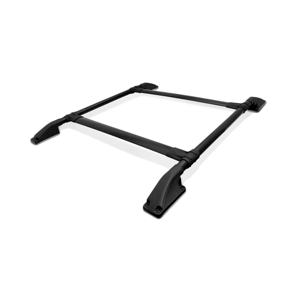 Rack De Teto Bagageiro Colado Preto Track p/ Clio 1999 até 2016