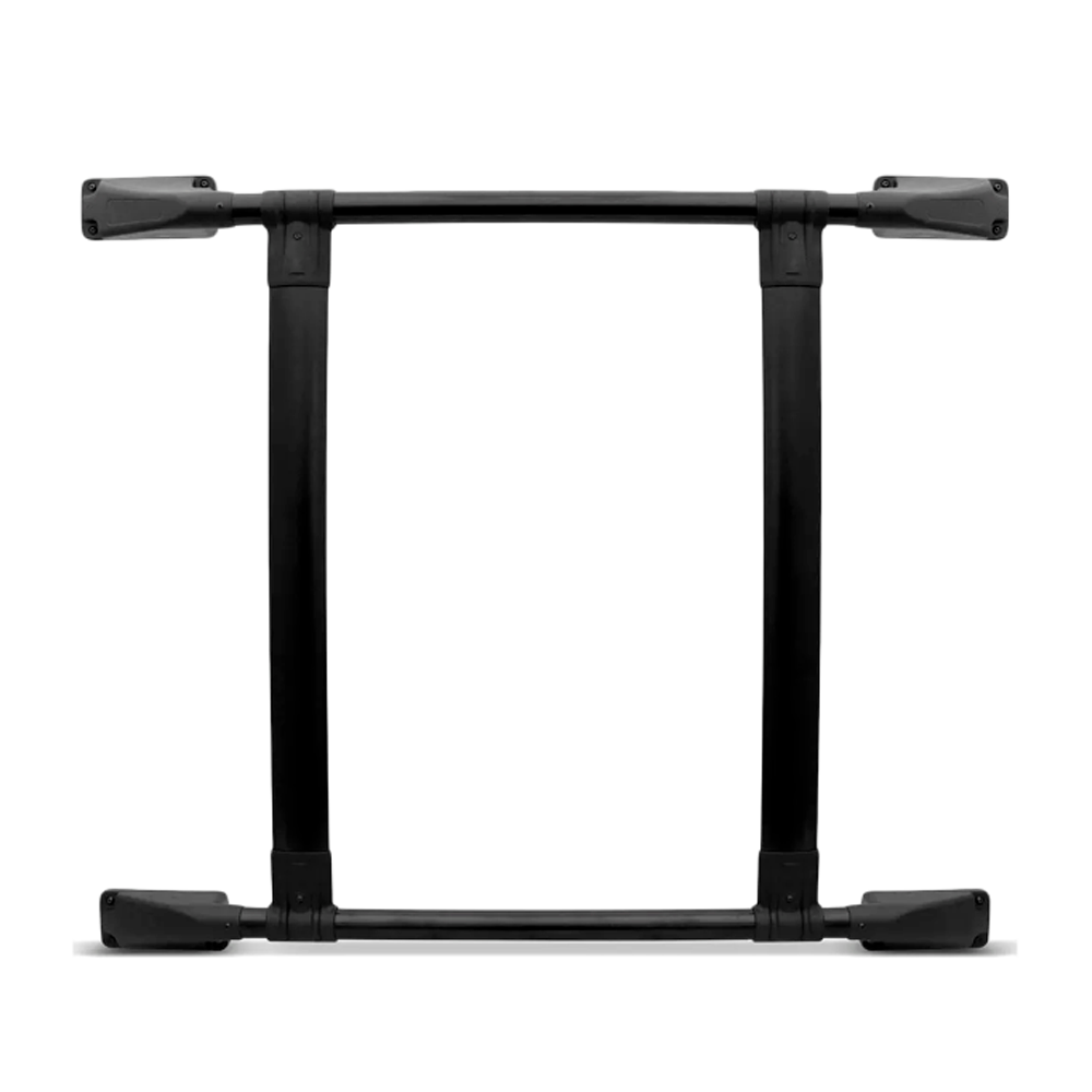 Rack De Teto Bagageiro Colado Preto Track p/ Clio 1999 até 2016