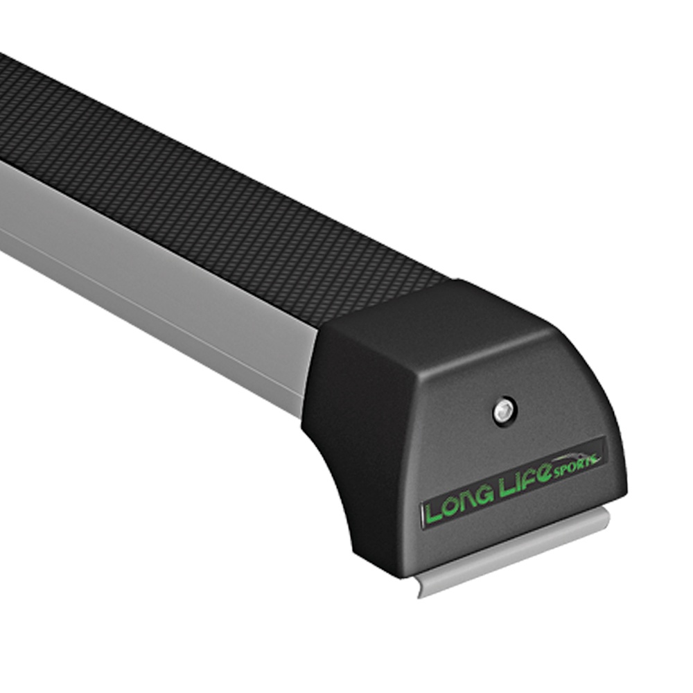 Rack de teto Long Life Sports alumínio Tiggo 7 com Longarina Integrada, com/ sem Teto Solar 2019 até 2021 - 4 Portas.