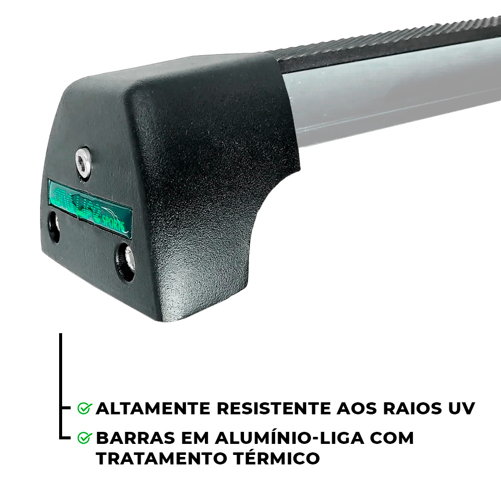Rack de Teto Alumínio Spacecross 2015 até 2017 Com Longarina - Long Life
