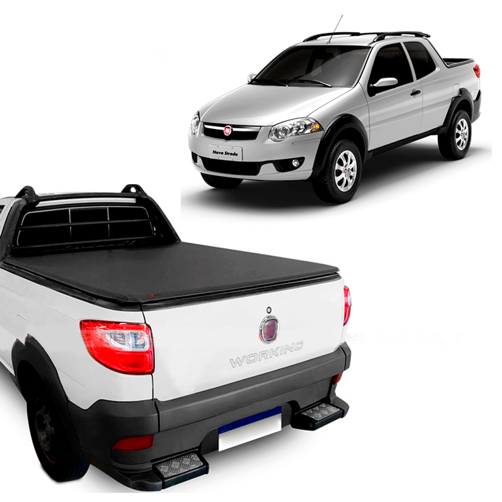 Capota Marítima Fiat Strada Work Cabine Dupla 2014 A 2019 Flash Force