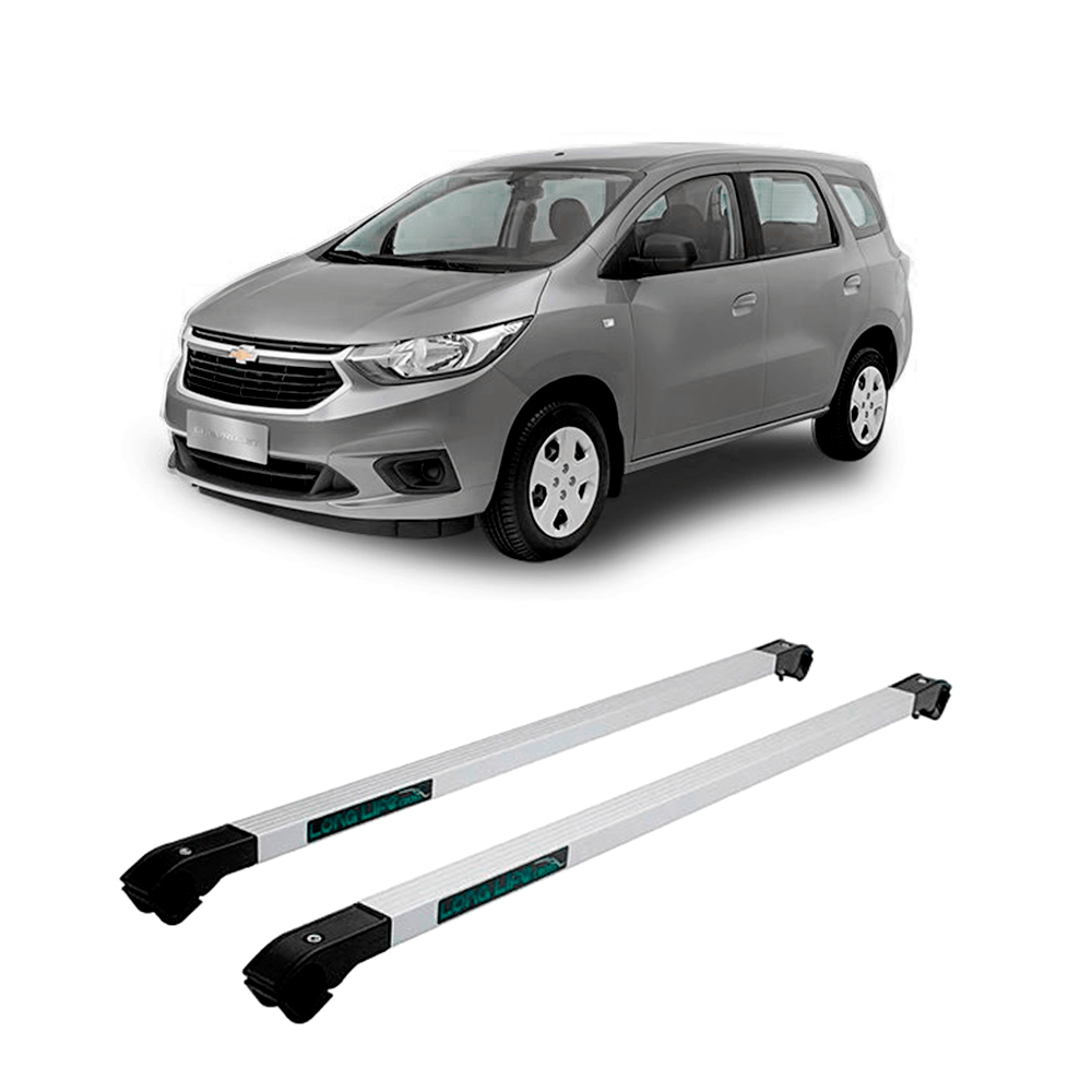 Rack De Teto Chevrolet Spin Com Longarinas Long Life Cross