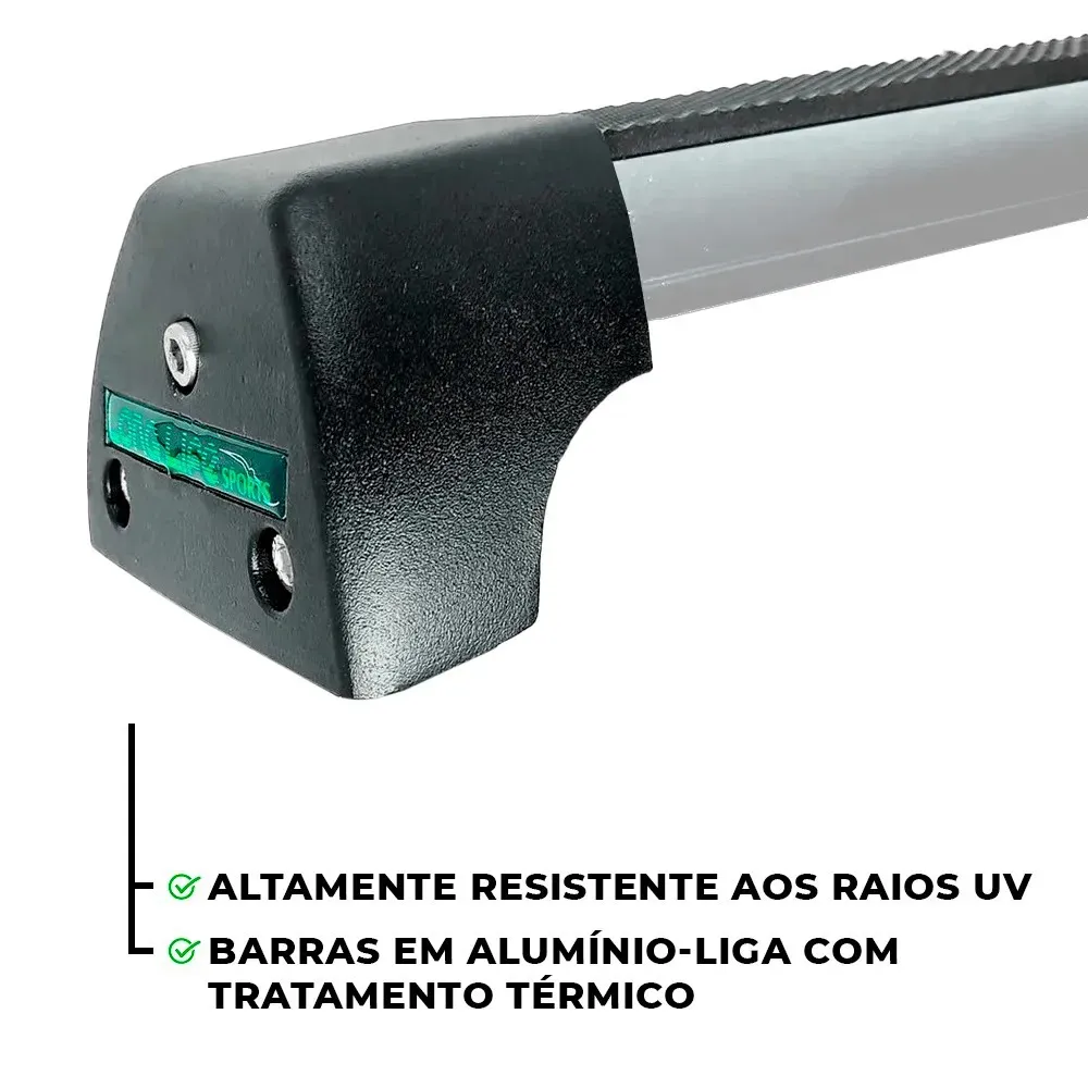 Rack de Teto Alumínio Gol 1995 até 1998 Long Life