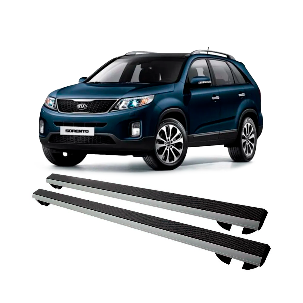 Rack De Teto Sorento Com Longarina 2004 A 2009 4 Portas Long Life Grip